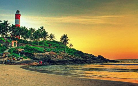 Kovalam Beach Intense India Tours